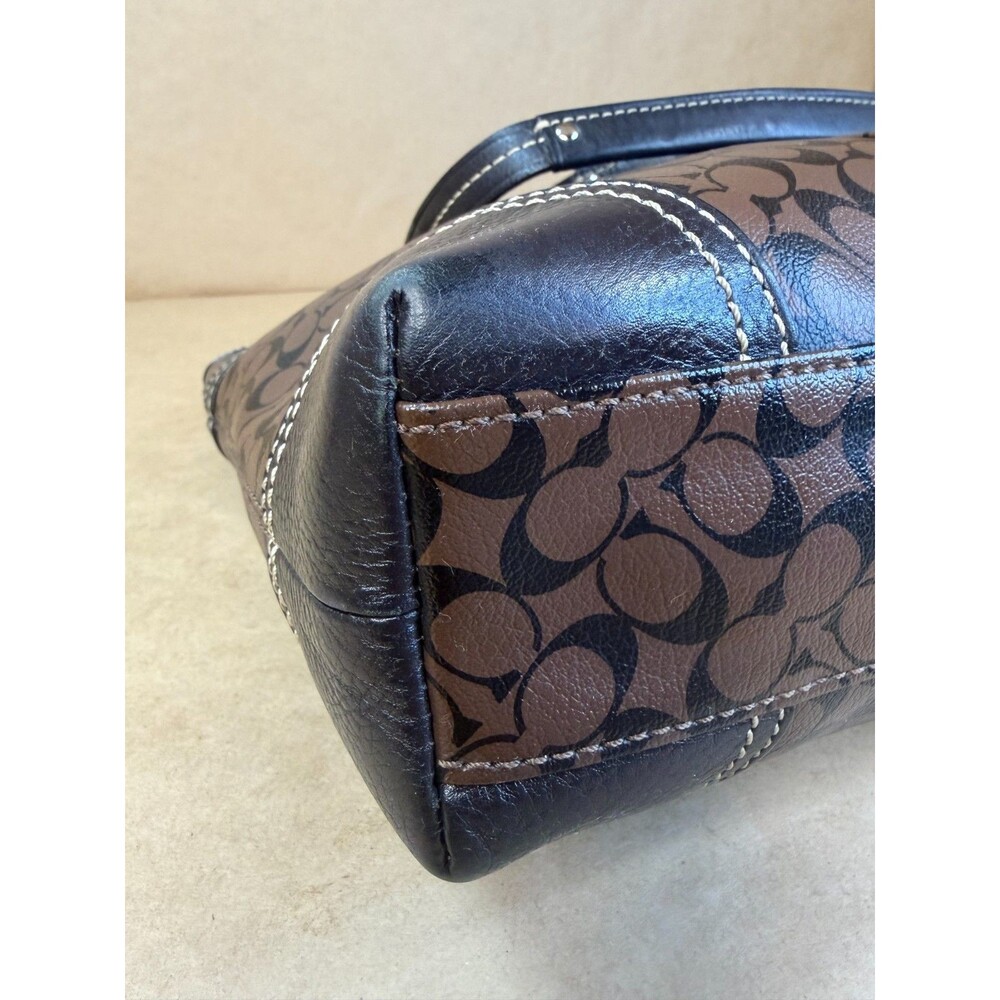 Coach F15137 Chelsea Heritage Stripe Signature C North South Tote AUTHENTICATED - Picture 10 of 16